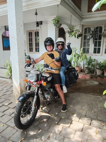 Jack and Natalie France homestay fort kochi nathansholidayhome